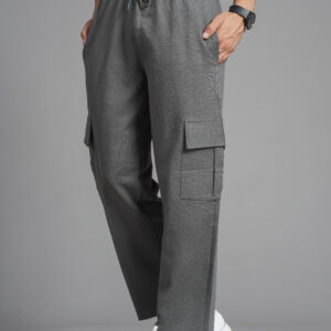 Grey Color Cargo Jogger