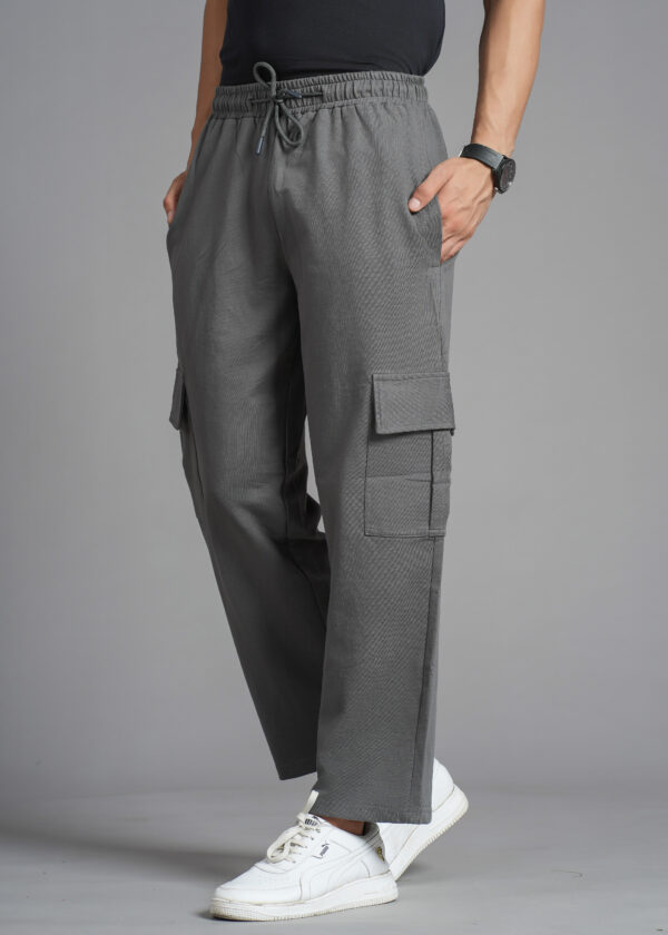 Grey Color Cargo Jogger