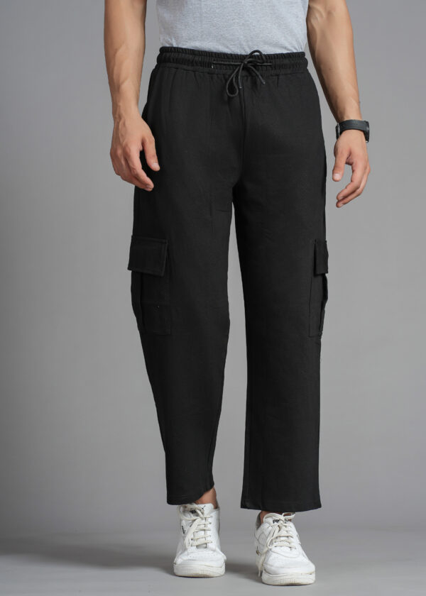 Black Color  Cargo joggers