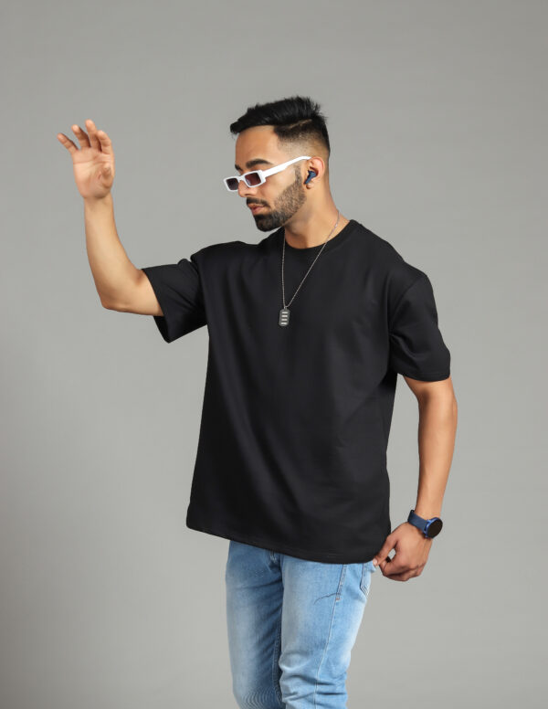 Black Color Oversized Tshirts - Image 5