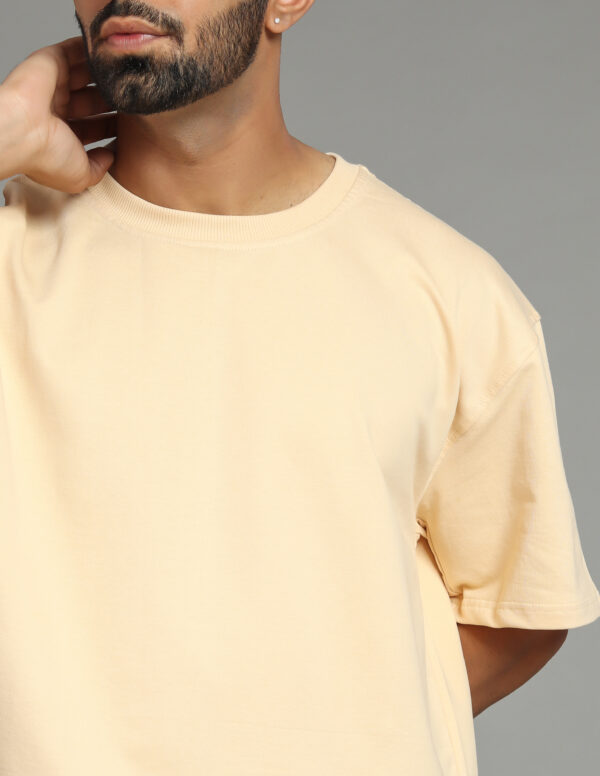 Cream Color Oversized Tshirts - Image 2