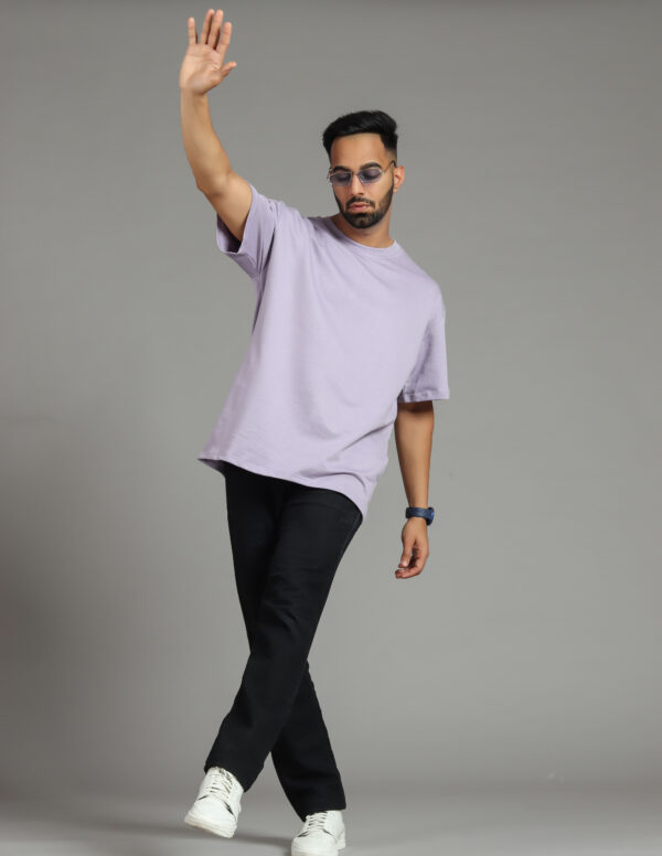 Lavender Color Oversize Tshirt - Image 4