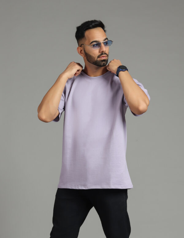 Lavender Color Oversize Tshirt - Image 3